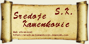 Sredoje Kamenković vizit kartica
